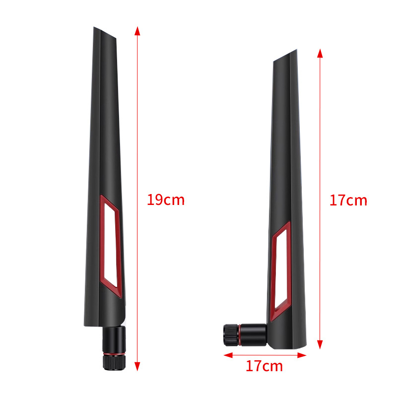 Antena ASUS WiFi 6 pentru router/Carte de rețea, bandă duală 2.4/5/5.8 GHz, câștig înalt