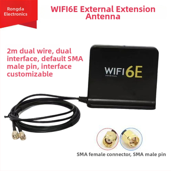 WiFi 6E externá predĺžovacia anténa pre stolný počítač, SMA konektor, vysoký zisk, dvojpásmová