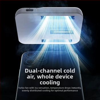 Vzduchový chladič pre ťahací držadlo FLA5, kompatibilný so S2/S3, trojstupňová regulácia, 4W, PC telo, Type-C rozhranie, hmotnosť 68,5 g