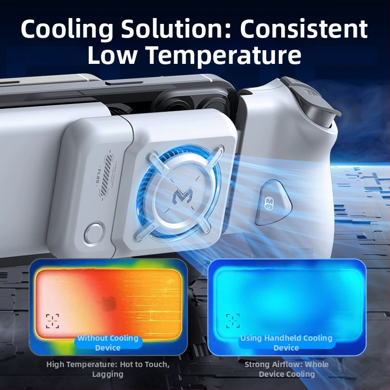 Vzduchový chladič pre ťahací držadlo FLA5, kompatibilný so S2/S3, trojstupňová regulácia, 4W, PC telo, Type-C rozhranie, hmotnosť 68,5 g