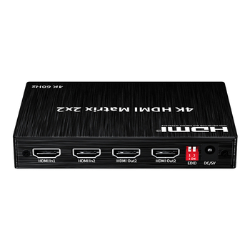 HDMI Matrix Switcher/Splitter 2x2 με διαχωριστή ήχου, Μοντέλο 1330, Υποστήριξη 4K