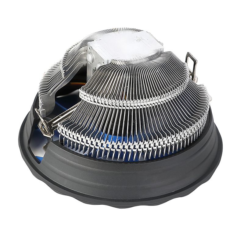 Meďový CPU chladič ventilátor pre desktop, 4 tepelné trubice, 1200 otáčok za minútu, 20 dB, olejové ložisko, ultra tichý, kompatibilný s Intel a AMD