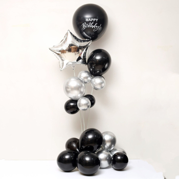 Set od 21 balona, materijal: aluminijska folija, oblik: okrugli, tip balona: set, pogodne prilike: rođendani, vjenčanja, blagdani