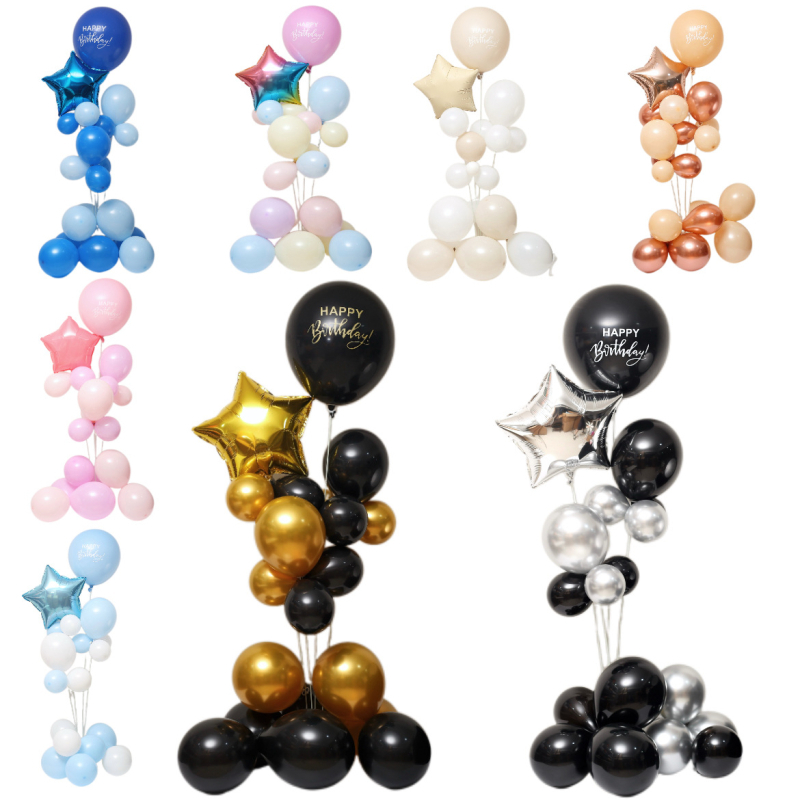 Set od 21 balona, materijal: aluminijska folija, oblik: okrugli, tip balona: set, pogodne prilike: rođendani, vjenčanja, blagdani