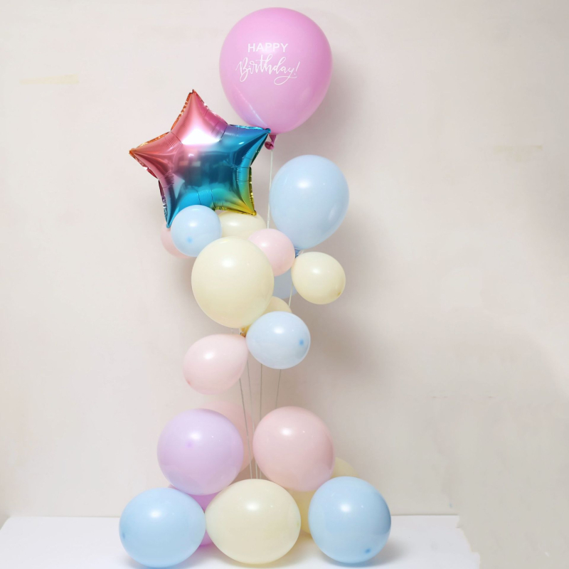 Set od 21 balona, materijal: aluminijska folija, oblik: okrugli, tip balona: set, pogodne prilike: rođendani, vjenčanja, blagdani