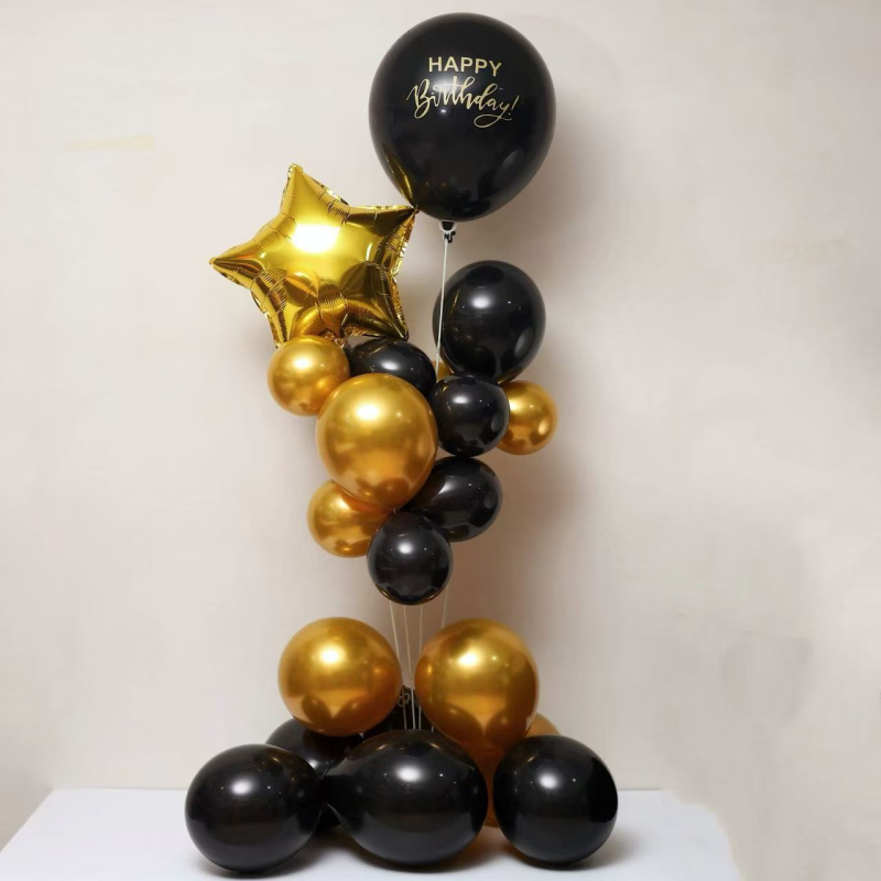 Set od 21 balona, materijal: aluminijska folija, oblik: okrugli, tip balona: set, pogodne prilike: rođendani, vjenčanja, blagdani