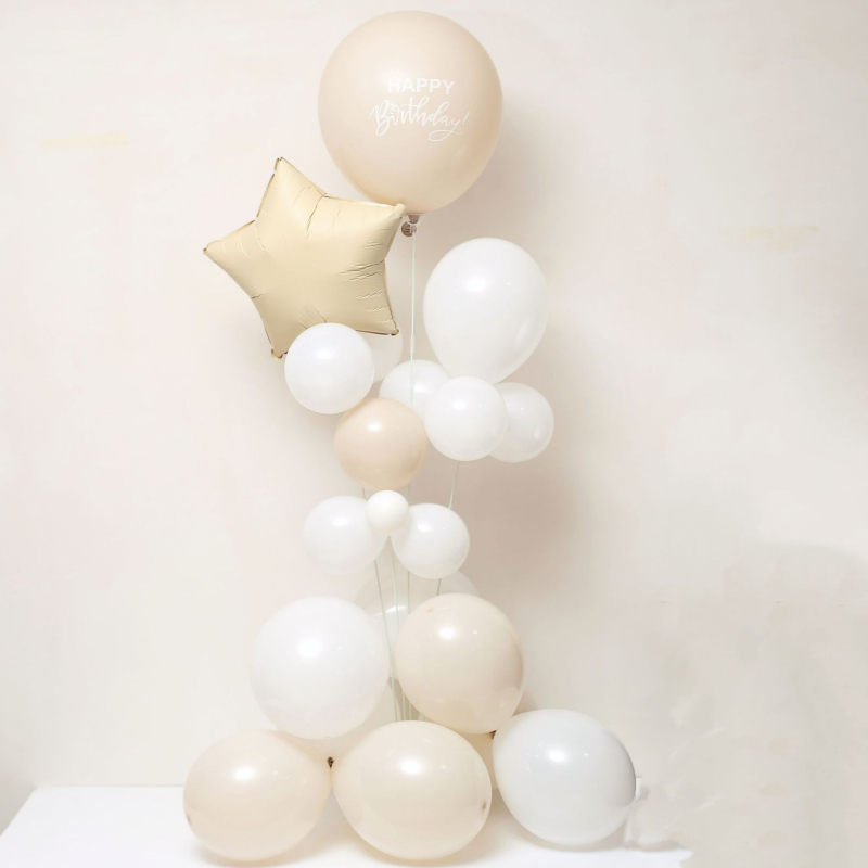 Set od 21 balona, materijal: aluminijska folija, oblik: okrugli, tip balona: set, pogodne prilike: rođendani, vjenčanja, blagdani