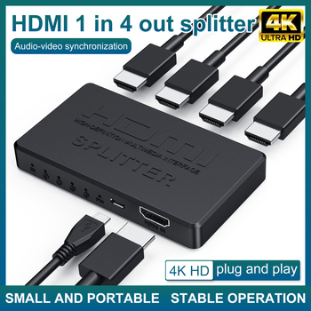 HDMI splitter 1x4 s podrškom za 4K30, daljinsko buđenje i upravljanje napajanjem
