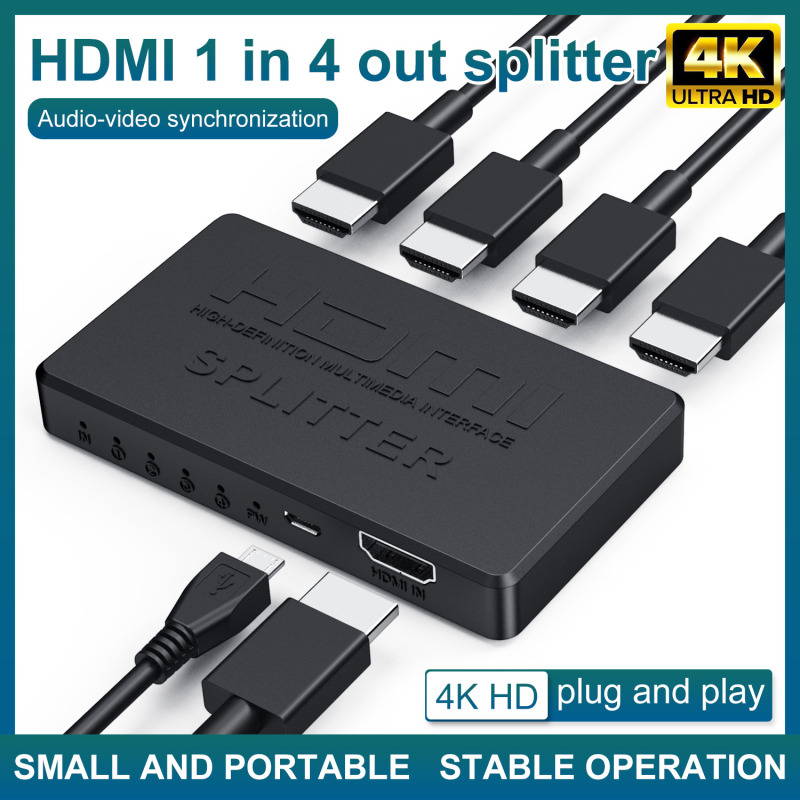 HDMI splitter 1x4 s podrškom za 4K30, daljinsko buđenje i upravljanje napajanjem