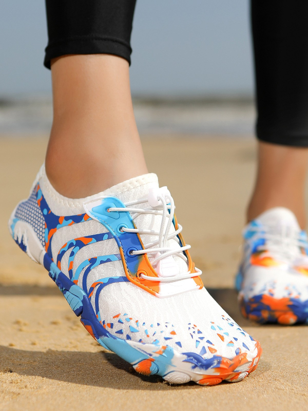 Suxi Shoes vodene cipele, prozračni mrežasti gornji dio, brzo sušeće, EVA srednji potplat, prirodna kaučukova potplata, prednje vezivanje