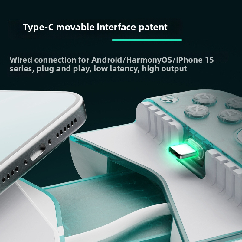 GameSir X3pro ελεγκτής παιχνιδιών, ενσύρματη σύνδεση Type-C, χωρίς δονήσεις, για κινητά με Type-C
