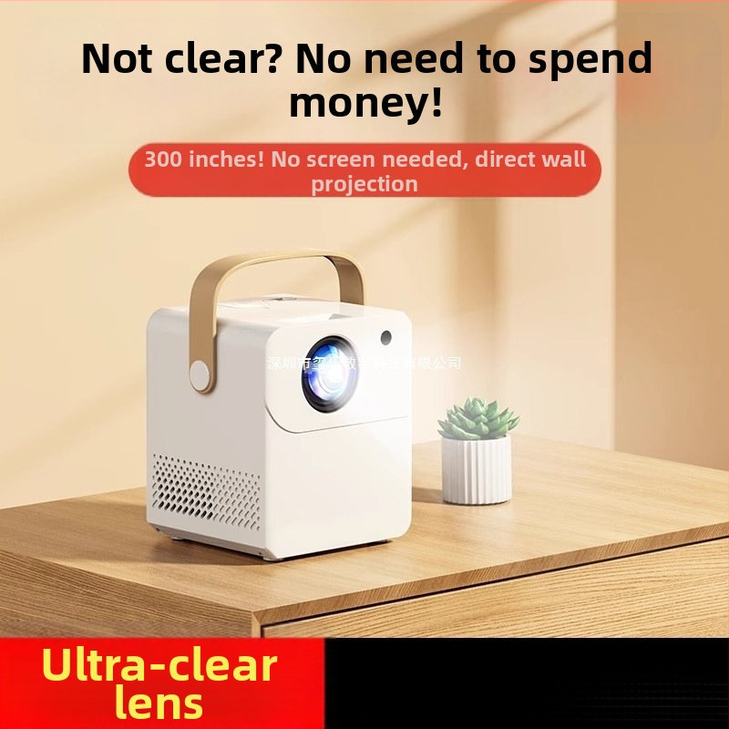 Inteligentný domáci projektor, Ultra HD domáce kino, projekcia na stenu s Wi‑Fi, ochrana zraku