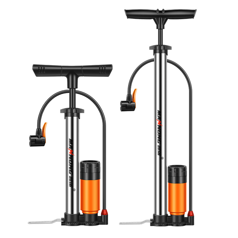 MN-098 Kézi pumpa rozsdamentes acélból, magas nyomású inflátor kerékpárokhoz és kis autókhoz