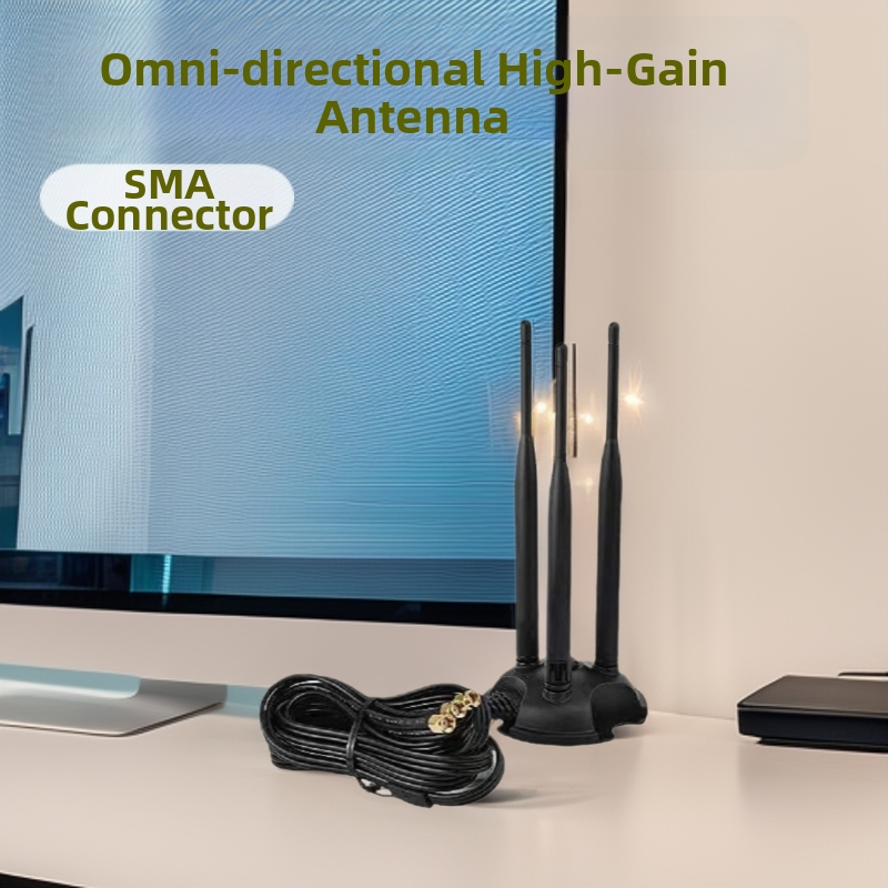 Bezdrôtový router s omnidirektnou vysokovýkonnou anténou, vonkajšou stolovou anténou, dvojpásmový 2.4/5.8 GHz