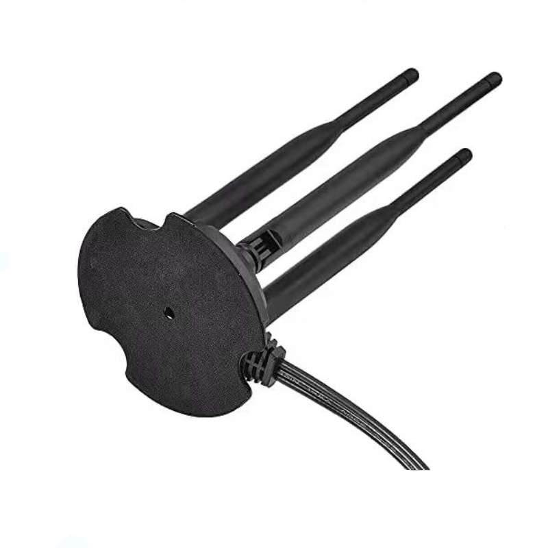 Безжичен рутер с омнинасочена антена с високоефективен усилвател, външна настолна антена, двойна лента 2.4/5.8 GHz