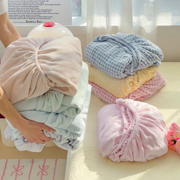 Set de pat 3 piese din velur de lapte, greutate 500–799 g, model cu dungi, imprimare reactiva