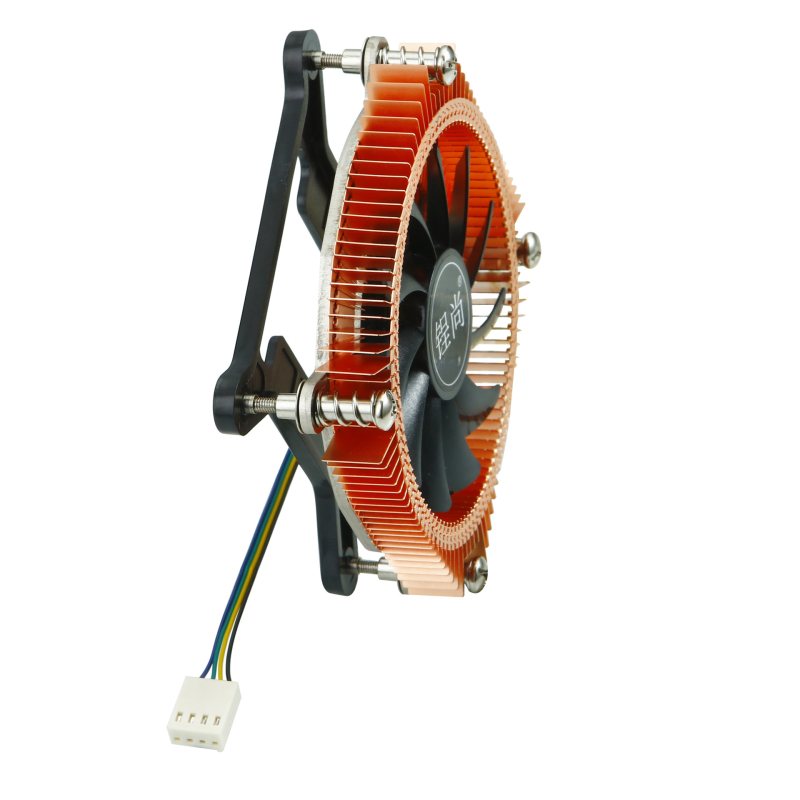 CPU hladnjak KT19, bakar, zračno hlađenje, dvije cijevi za prijenos topline, 1000–3200 RPM