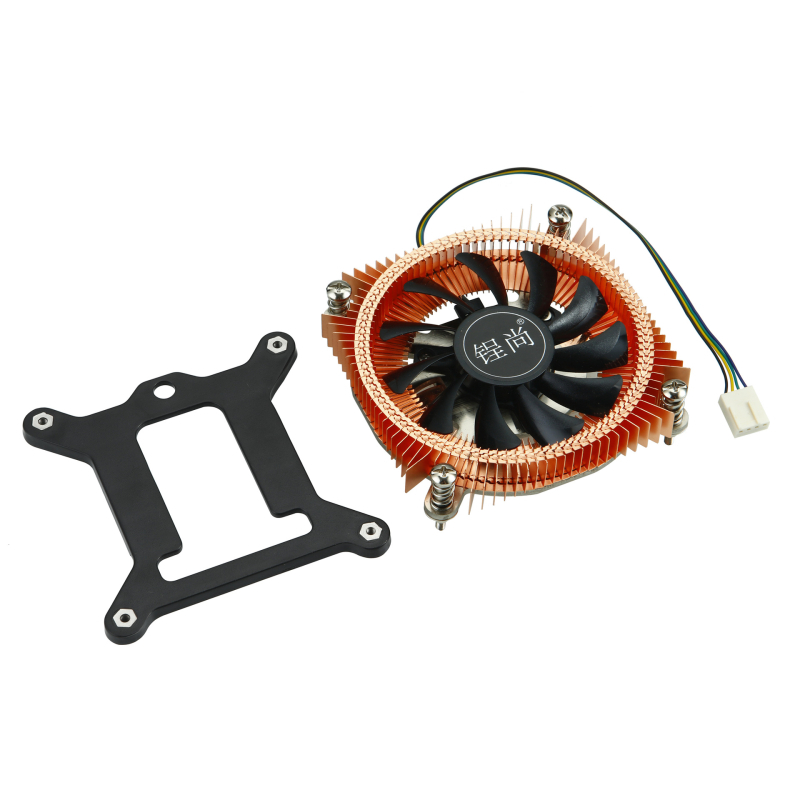 CPU hladnjak KT19, bakar, zračno hlađenje, dvije cijevi za prijenos topline, 1000–3200 RPM
