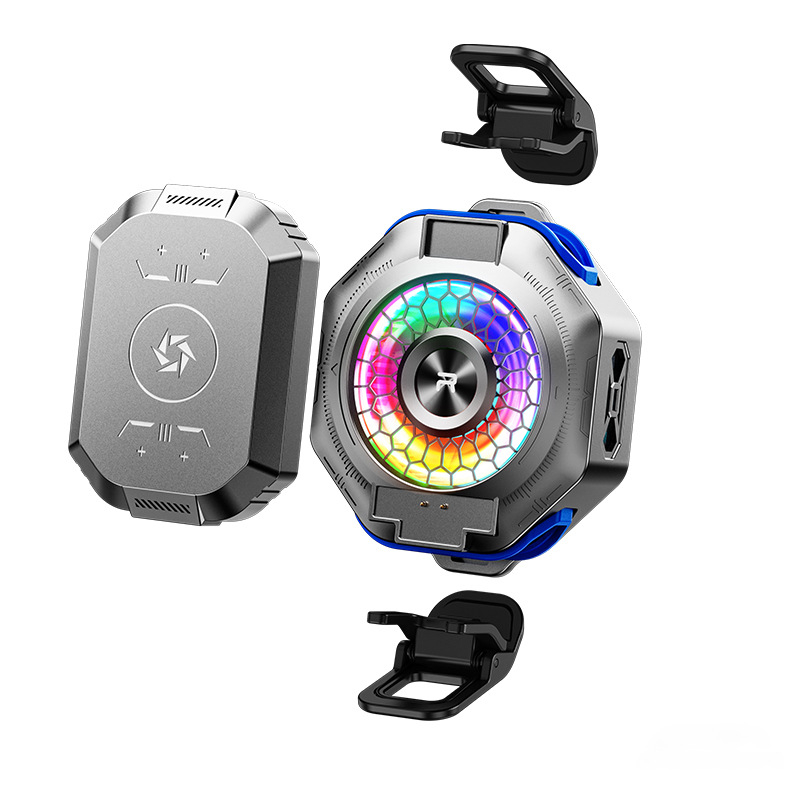 RT-F16 mobitel hlađenje s magnetskim stražnjim klipom, 7.5W priključak / 3.7W baterija, ABS+ aluminij, USB-C, 115 g