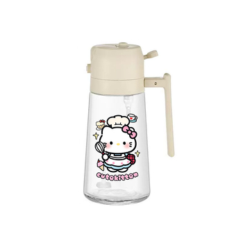 Staklena bočica za ulje s PP konstrukcijom, dvostruka primjena, pritisnite za raspršivanje, prehrambena kvaliteta