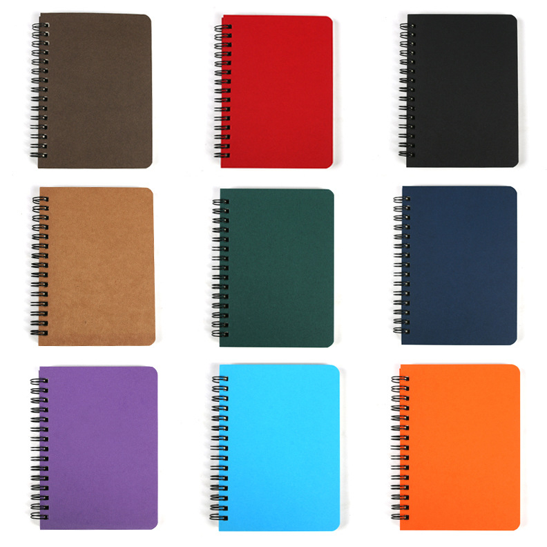 Caiet spiral din kraft cu imprimare de logo, copertă moale, 50 foi/100 pagini, hârtie 100 g, seria Chengxi 32 Coil Book