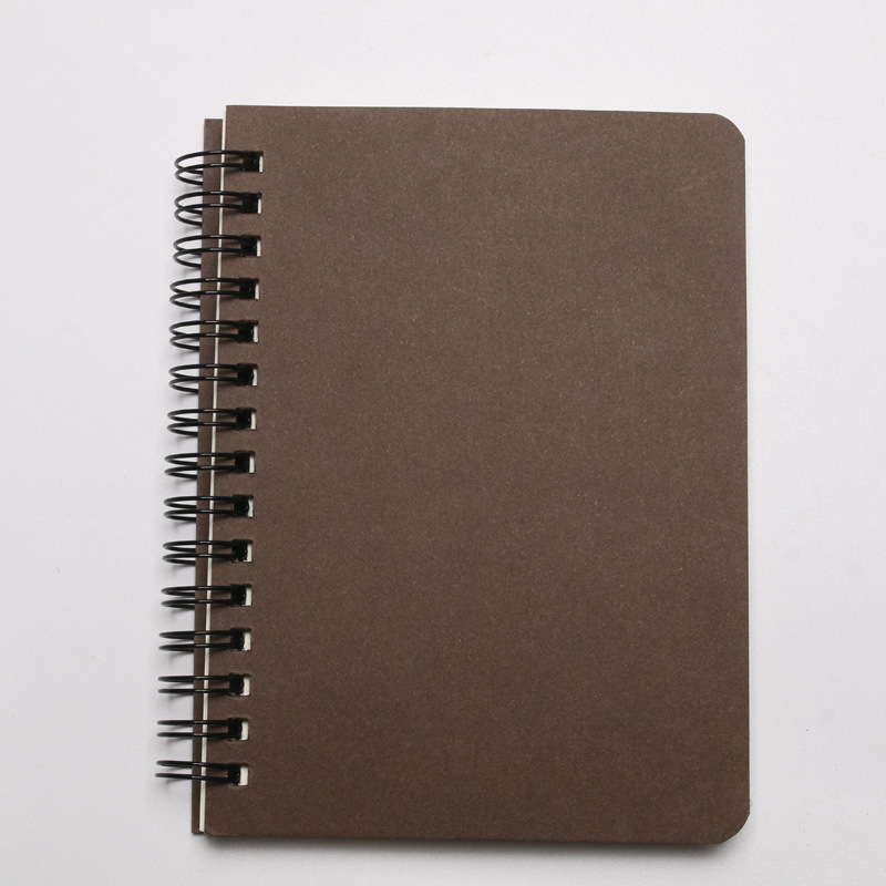Caiet spiral din kraft cu imprimare de logo, copertă moale, 50 foi/100 pagini, hârtie 100 g, seria Chengxi 32 Coil Book