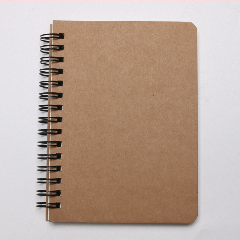 Spirálový zošit z kraft papiera s logom, mäkké puzdro, 50 listov/100 strán, papier 100 g, séria Chengxi 32 Coil Book