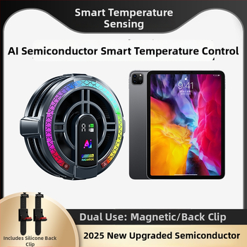 TH06 hladnjak za tablet — 24W, digitalni prikaz, četiri brzine podešavanja, magnetsko pričvršćivanje, Type-C sučelje