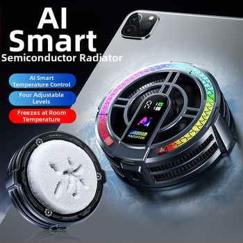 TH06 hladnjak za tablet — 24W, digitalni prikaz, četiri brzine podešavanja, magnetsko pričvršćivanje, Type-C sučelje