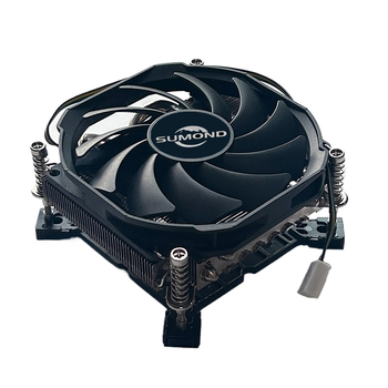 Radiator CPU cu suprafață nichelată, 4 țevi de căldură, răcire cu aer, funcționare silențioasă cu control inteligent al temperaturii (900–3000 RPM)