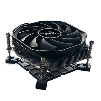 Radiator CPU cu suprafață nichelată, 4 țevi de căldură, răcire cu aer, funcționare silențioasă cu control inteligent al temperaturii (900–3000 RPM)