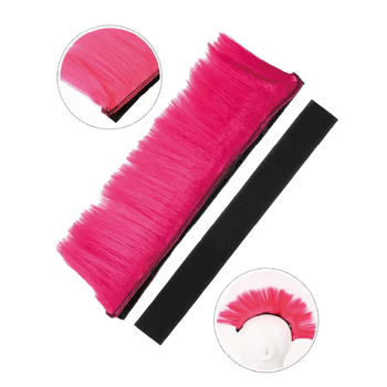 Perucă decor pentru cască de motocicletă, păr scurt, stil drept, material: sârmă rezistentă la temperaturi înalte, model MT