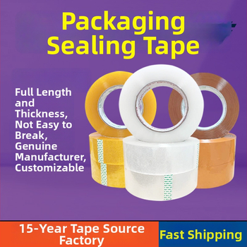 Paketna traka od BOPP-a, prozirna, visoka adhezija; debljina filma 52–55 μm; prozirno ljepilo; rezanje alatima; kratkoročna temperaturna otpornost do 80°C