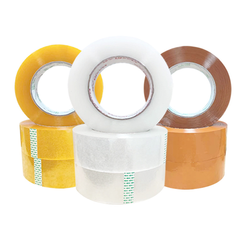 Paketna traka od BOPP-a, prozirna, visoka adhezija; debljina filma 52–55 μm; prozirno ljepilo; rezanje alatima; kratkoročna temperaturna otpornost do 80°C