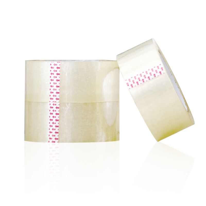 Paketna traka od BOPP-a, prozirna, visoka adhezija; debljina filma 52–55 μm; prozirno ljepilo; rezanje alatima; kratkoročna temperaturna otpornost do 80°C