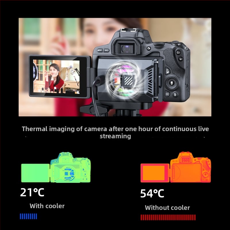 Răcitor semiconductiv pentru camere mirrorless Sony, Fujifilm și Canon — TH-273, 15W, Type-C, ABS