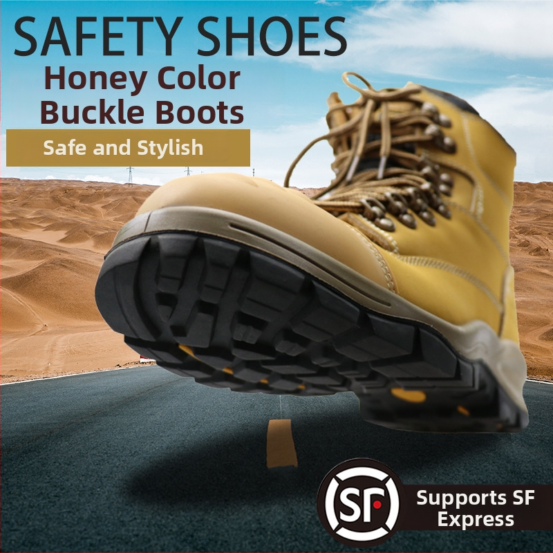 Protiúrazové vysoké pracovné topánky; protišmyková podrážka, ochrana proti nárazom; materiál: dvojvrstvová syntetická koža; vrchná časť: vysoká