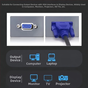 VGA kábel HZ-VGA zo zliatinou pre PC