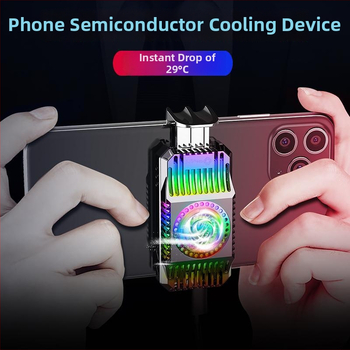 KG S01 Chladiaca podložka na mobilný telefón pre herné ovládače – tiché polovodičové chladenie, USB napájanie, 5W, 160 g, PC materiál