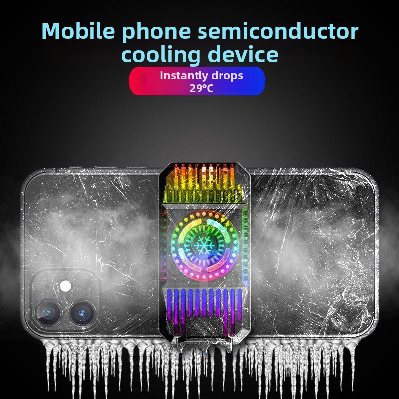 KG S01 Chladiaca podložka na mobilný telefón pre herné ovládače – tiché polovodičové chladenie, USB napájanie, 5W, 160 g, PC materiál