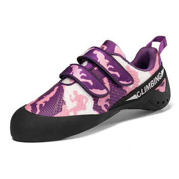 Παπούτσια αναρρίχησης με κλείσιμο Velcro, αντιολισθητικά, unisex για ενήλικες, για εσωτερικό μπολντινγκ, επάνω μέρος συνθετικό δέρμα