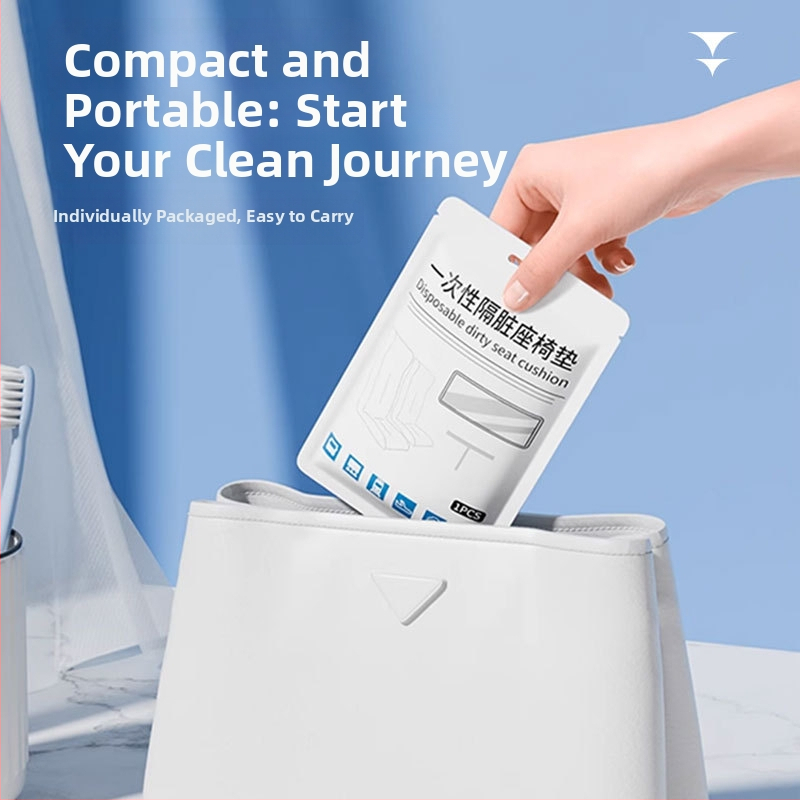 Egyszer használatos ülésvédő és asztali alátét nemszőtt anyagból, csúszásmentes, utazáshoz.