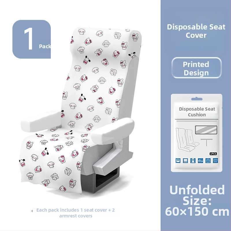 Egyszer használatos ülésvédő és asztali alátét nemszőtt anyagból, csúszásmentes, utazáshoz.