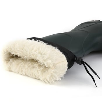 3531 Cizme de ploaie PVC înalte pentru bărbați – căptușeală din fleece, calde, benzi reflectorizante, talpă antiderapantă