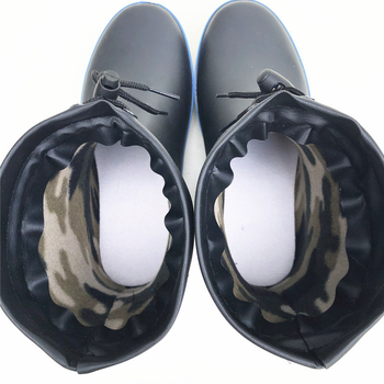 Ghete de ploaie din cauciuc cu căptușeală artificială scurtă, branț EVA, talpă antiderapantă, unisex, gleznă joasă, potrivite pentru toamnă și iarnă.