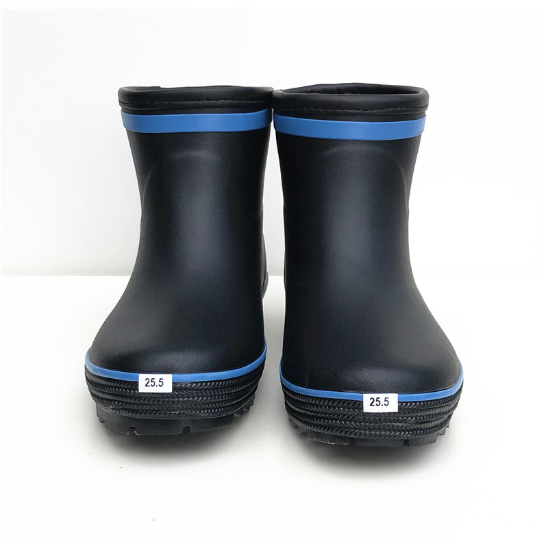 Ghete de ploaie din cauciuc cu căptușeală artificială scurtă, branț EVA, talpă antiderapantă, unisex, gleznă joasă, potrivite pentru toamnă și iarnă.