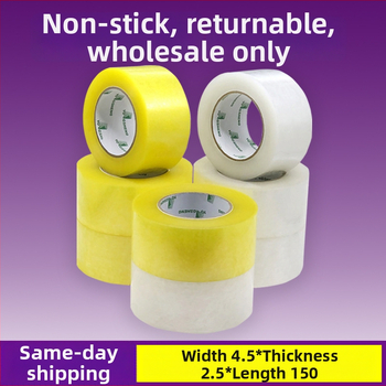 Prozirna pakirajuća traka s vodom baziranim ljepilom za strojno zatvaranje i logističko pakiranje, BOPP film, 50 μm, površina za pisanje