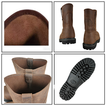 Visoke radne čizme od kože s čeličnom prstom, zaštita od udara i bušenja, otporne na ulje i kiselinu, protuklizna potplata