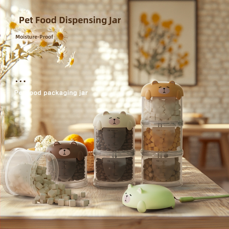 Cutie portabilă multistrat pentru depozitarea hranei pentru animale, sigilată și rezistentă la umezeală, brand Le zhen, set de 120 bucăți