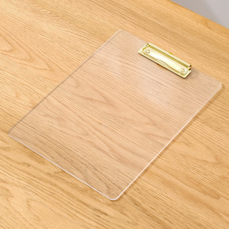 Plastična ploča A4 s snažnim stezaljkom i klipom za ploču, veličina stezaljke 100×300, debljina ploče 0,3 cm, kompatibilno s A4 dokumentima